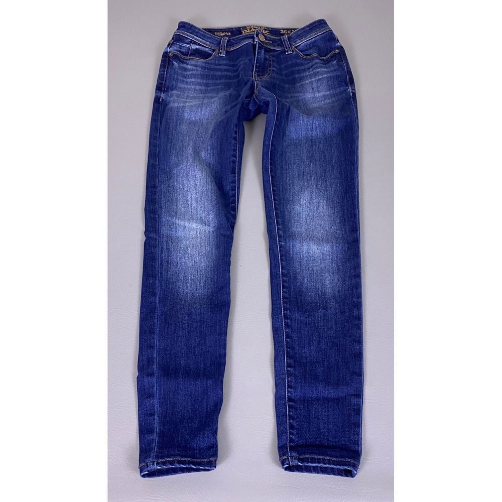 Buckle Black Fit No‎ 53 Skinny Jeans Women's 26x30 Blue Dark Wash Denim Low Rise